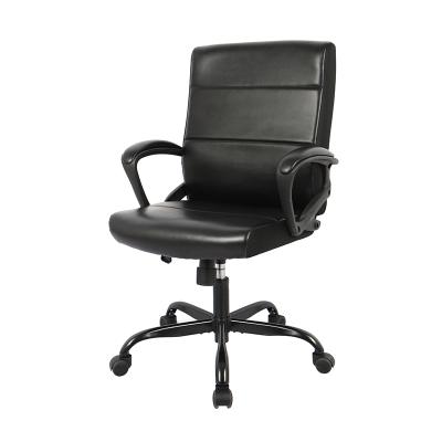 China Hot Sale Executive Modern Ergonomic Office Boss Chair Extended PU Leather Leather Chair (Waist) Office Furniture Adjustable Height Adjustable for sale