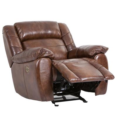 China (Height)Adjustable Fashion Style With Recliner Modern Home Power Sofa With Power Recliner Lean Back One Seat Furniture Headrest for sale