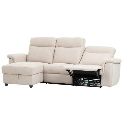 China 2020 Adjustable Multifunctional Living Room Furniture Hidden Cupholder Wireless Power Recliner Filling Sectional Sofa Console Hidden (Height) for sale