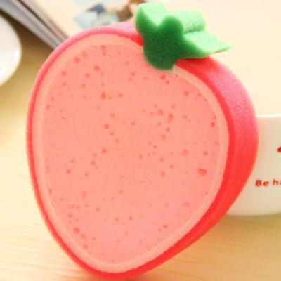 China Sustainable Scrubber Sponge Berry Fruit Biodegradable PU Sponge Cleaning Scrubber for sale