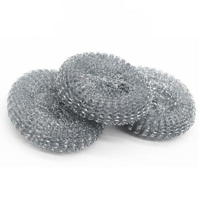 China Sustainable Mesh Scourer Dish Stainless Steel Wash Pan Cleaning Ball for sale