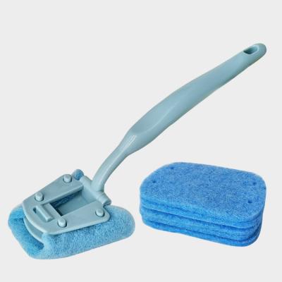 China Sustainable Kitchen Dish Scrubber Pot Wash Cleaning Brush With Long Handle for sale