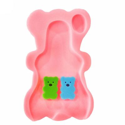 China Sponge Baby Shower Tops Sponge Elastic Anti-Slip Pad Mats Infant Bath Care for sale