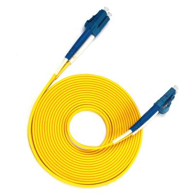 China Ftth System Factory Price LC To LC 3m Single Mode Fiber Optic Patch Cord for sale