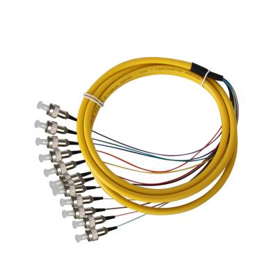 China Optical Fiber Communication Performance Industry-Level OEM Customized SM 12 Core FC Fiber Optic Distribution Pigtail for sale