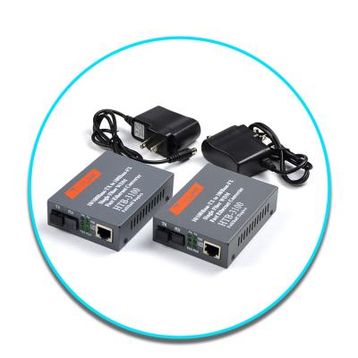 China 10/100M Mini SC FTTH Optilink Media Converter HTB 3100O 25km Simplex Ethernet Netlink Fiber Optic Media Converter FMC31H1-1 for sale