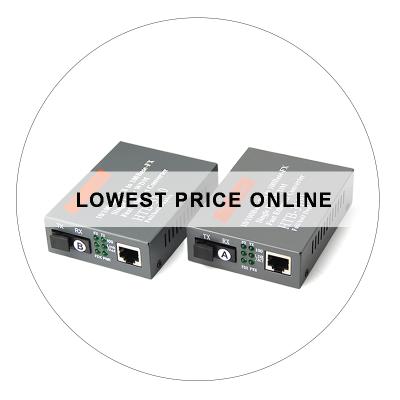 China 1 Pair HTB-3100AB 10/100M 25km SC 10/100M Optical Fiber Ethernet Media Converter FMC31H1 for sale