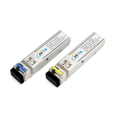 China 20KM 100M LC Single Fiber SFP 1310nm/1550nm 20KM Optical Fiber SFP Module Price SFPHLCS20 for sale