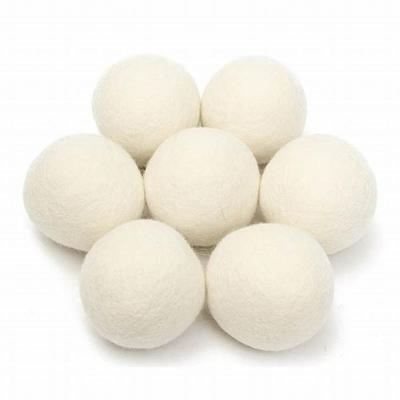 China High Quality Wool Felt Laundry Wash Ball Glass Storage Protective Garment Sunglasses Eco-Friendly New Zealand Wool Dryer Balls 6 Packs for sale