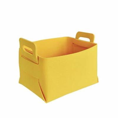 China Sustainable Basket Cabinet Toys Laundry Bag Felt Storage Box Organizer for sale