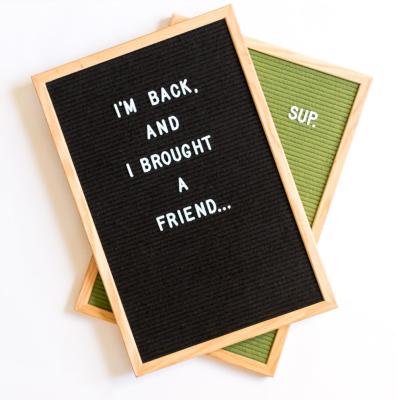 China Europe Factory Wholesale Felt Message Board Custom Size Self Adhesive Felt Note Board Felt Letter Board for sale