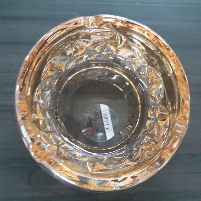 China Creative Small Design Glass Ashtray Cherry YG7001-1 Creative Crystal Ashtray Wholesale Red Glass Ashtray New for sale