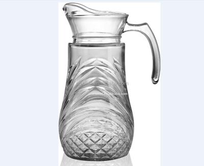 China Red Glass Water Jug Cherry XMK01-11 Glass Jug With Lid Wholesale Customized Easy To Use Transparent Glass Kettle for sale