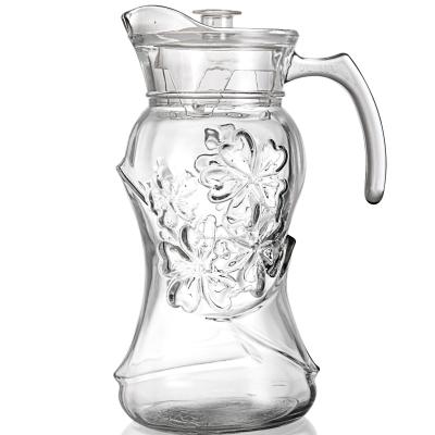 China Glass Water Jug G-Horse BMJ-136H6 1.8L Glass Jug With Lid Wholesale Customized Easy To Use Transparent Glass Kettle for sale