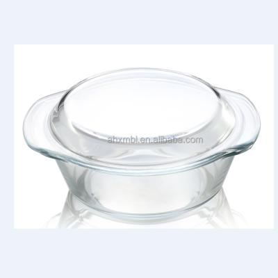 China Glass Bowl G-Horse GPSJB700ml High Borosilicate Glass Bowl With Lid Customized Transparent Glass Bowl for sale