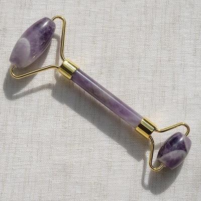 China Portable jade roller gua shua roller ice jade face lift 3-in-1 germanium jade roller purple for sale