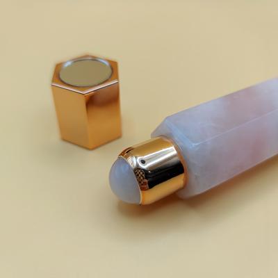 China Portable/Handheld Rose Gold Perfume Atomizer Bottle Perfume Oil Roller Refillable Bottle With Packing Case for sale