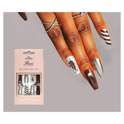 China Full Cover False Nails Extension Nail Acrylic Fake French Nails French Tips for sale