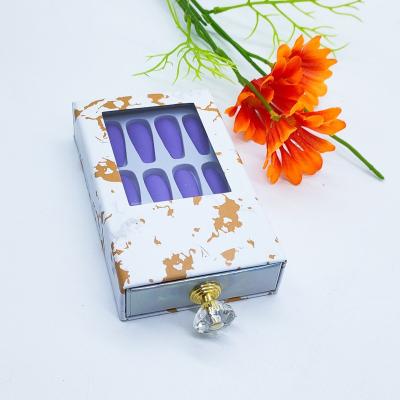 China French Clear Nail Packaging Box Nail Polish Packaging Box Customized Box For False Nail Packaging for sale