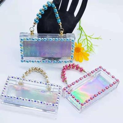 China French Luxury Acrylic Nail Box Empty Packaging Press On Nails Box Pack for sale