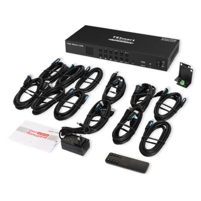 China Support TESmart HDMI Changer 4X3 HDMI KVM Switch 3 Different Matrix Switcher HDCP 2.2 HDMI 2.0 Screen / Video / Video Triple Monitor Changer for sale