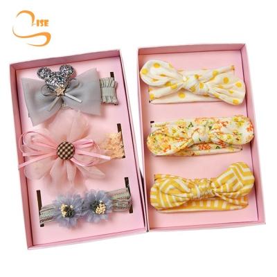 China Cute Package 3pcs Box Bow Bow Headbands Girls Hair Accessories Gift Sets for sale