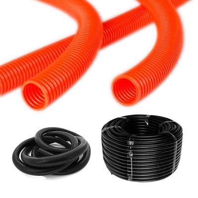 China Wire shielding FYX-PK-27.5B hot sales PA conduit bellows factory pp cable wire plastic flexible pipe AD27.5mm corrugated for sale