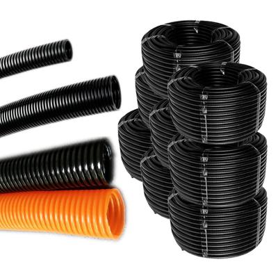 China Wire shielding FYX-PK-21.2B factory sale plastic black pipe AD21.2mm corrugated for sale