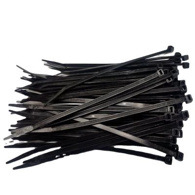 China Manufacturer Wholesale 500PCS of Cable Tie.etc 3.6*200mm Self-locking Nylon Soft Flexible Black Nylon PA66 Cable Tie for sale