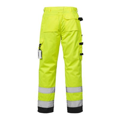 China Custom Made Men's High Visibility Multi-pocket Reflective /Color Industrial Durable Work Pants QUICK DRY for sale