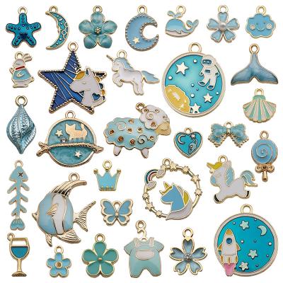 China Accessories For DIY 31pcs/set Colorful Charms Alloy Beads 6 Colors Jewelry Accossries for sale