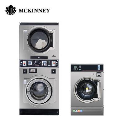 China Industrial Coin Operated Stack Washer And Dryer 880*830*1190 for sale