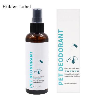 China Viable Hidden Label Dog Deodorant Spray, Pet Odor Eliminator Spray For Dogs Cats, Dog Freshener Body Spray for sale