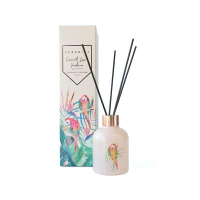 China Wholesale 150ml Viable Perfume Scented Reed Diffuser With Art Printing Dome Bottle OEM ODM for sale