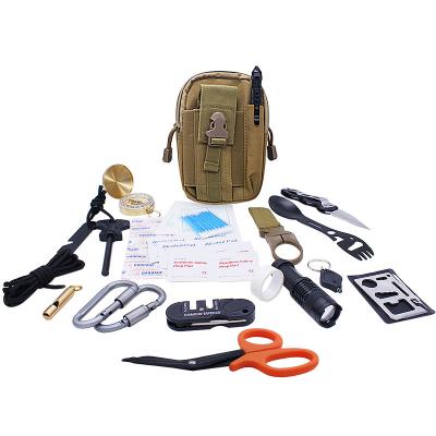 China Outdoor Accessories Bushcraft Molle Waist Pouch Tactical Trauma Shears Emergency Trauma Medical Kit For Outdoor Sports for sale