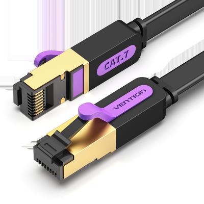 China Other 15m to 20m long gold plated 8 core network cable rj45 8p 600mhz flat cat shielded ethernet jumper for sale