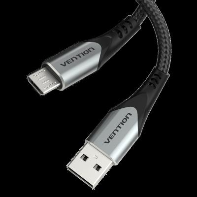 China Mobile Phone COAHG 1.5m Nylon Braided Micro Data Cable USB 2.0 Type A USB To Micro B Data Cable for sale