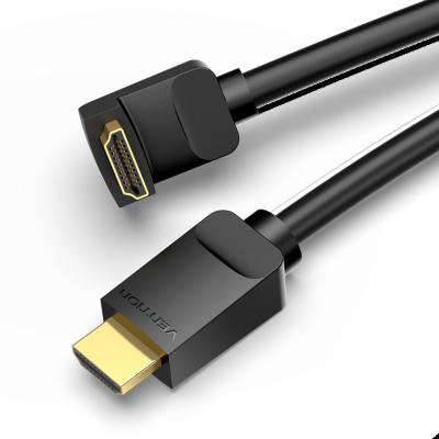 China Computer Manufacturer 1m AAQBF 4K Ultra HD 3D 1080P 270 Degree Right Angle HDMI Elbow Cable For TV for sale