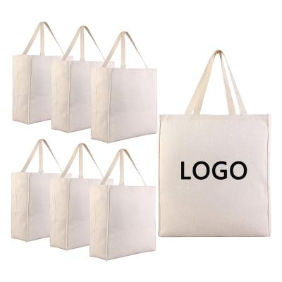 China Wholesale Promotional Recycled Eco Friendly Shopping Bulk Handled Canvas Tote Bags for sale