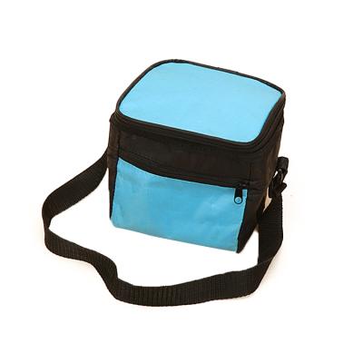 China Waterproof Wholesale Logo Printed Aluminum Foil Insulated Zippered Cooler Bag With Long Handle for sale