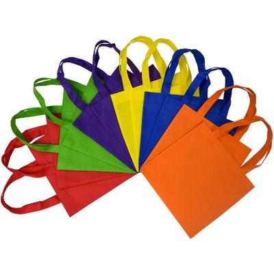 China Promotional Colorful Custom Handled Logo Non Woven Tote Shopping Bag For Supermarket for sale