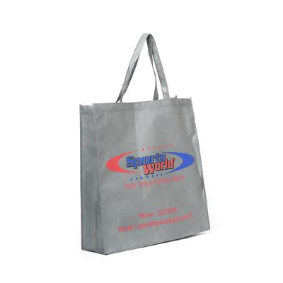 China Custom Grocery Bags Handled Logo Printed Reusable Non Woven for sale