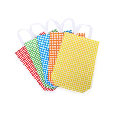 China Customized Handled Non Woven Logo Printed Reusable Shopping Folding Bag With Handle for sale