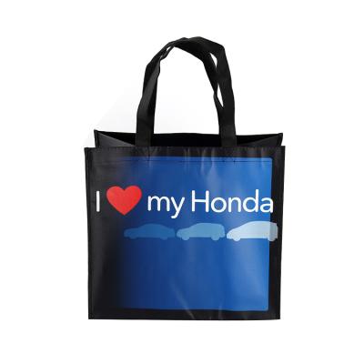 China Folding Handled Cheap Customized Reusable Tote Laminated Non Woven PP Shopping Bag for sale