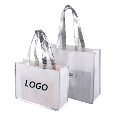 China Customized high quality eco friendly handled logo pp non woven shopping bag beautiful for sale