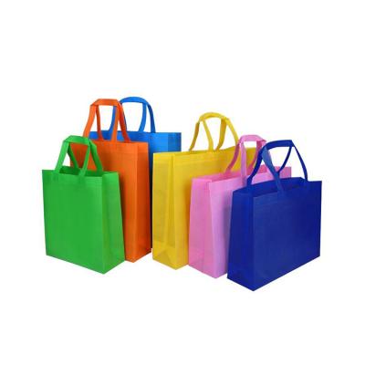 China Wholesale Custom Handled Logo Laminated Polypropylene Tote Bag pp Nonwoven Bag for sale