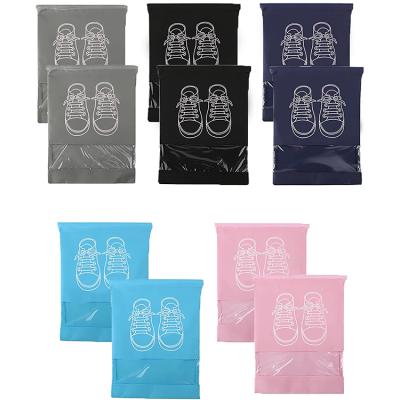 China Drawstring Eco-Friendly Dustproof Clear Window Portable Shoe Bag For Daily Home Storage for sale