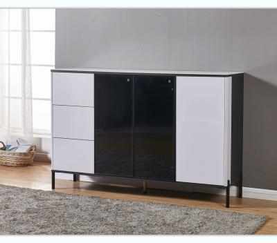 China Multifunctional wooden sideboard fashion style lockers living room dining room simple household sideboard small for sale