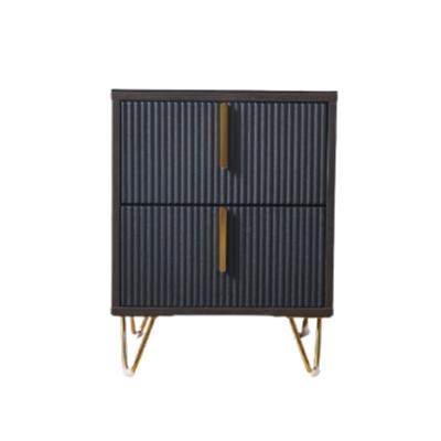 China Multifunctional Bedroom Furniture Wooden Bedside Table With Drawers Can Be Customized In Pattern Size And Color for sale