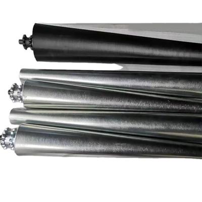 China Hotels Zinc Pleated Gravity Tapered Roller For Gravity Conveyor System for sale